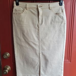 Eva Mendes Jean Skirt